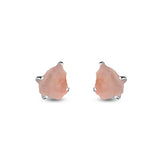 rose quartz earrings
